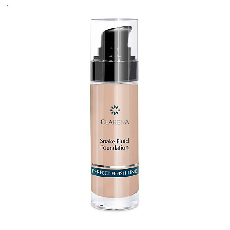 Уцінка! Тональний крем для обличчя Clarena Perfect Finish Line Snake Fluid Foundation зі зміїною отрутою, Mocha,  30 мл